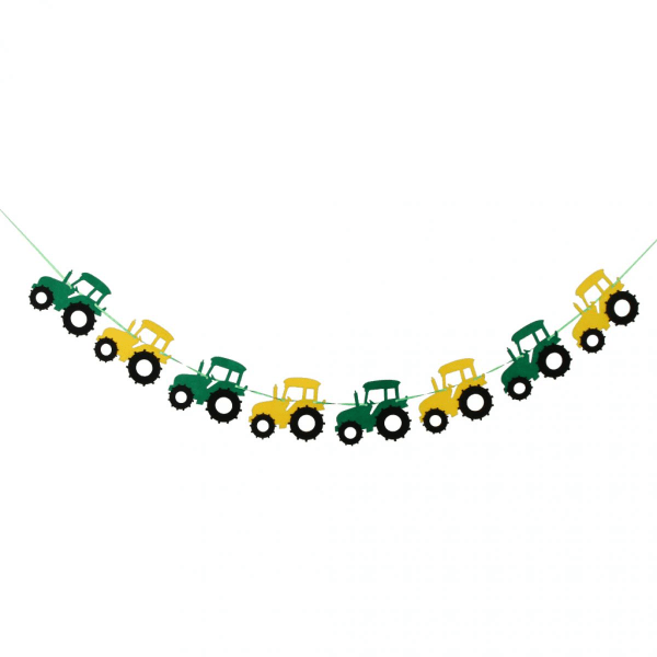 Cool Traktor Bil Filt Banner Baby Shower Barn Födelsedagsfest dekorationer