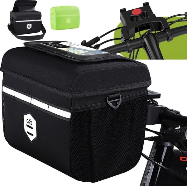 [RM]Bicycle Handlebar Bag - Handlebar Bag - Front Bag Bicycle - Bicycle Bag Handlebar - Handlebar Bag Bicycle E-bike