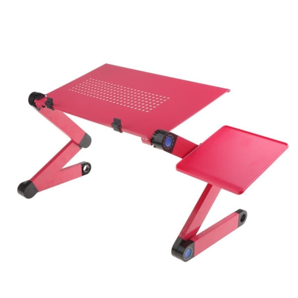 Laptop Soffbord Sängbricka Hållare Lazy Table Skrivbordsställ Röd Med Kylhål