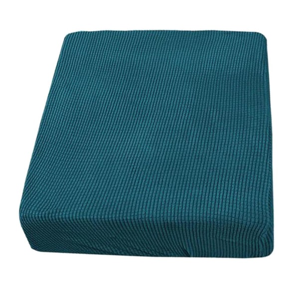 Svartgrön stretch dacron soffbädd sittdynöverdrag 1-sits