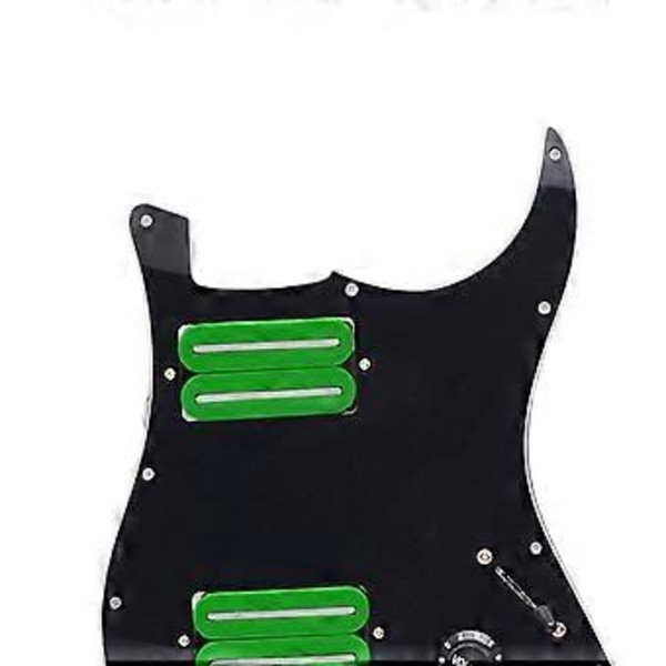 [RM] Electric Guitar Pickguard Pickup Assembly Scratch Plate Practical Robust (Black Green)