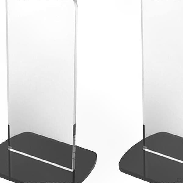 Akryl boksehandske displaystativ, 2-pak holdbar holder til fremvisning af kampudstyr white