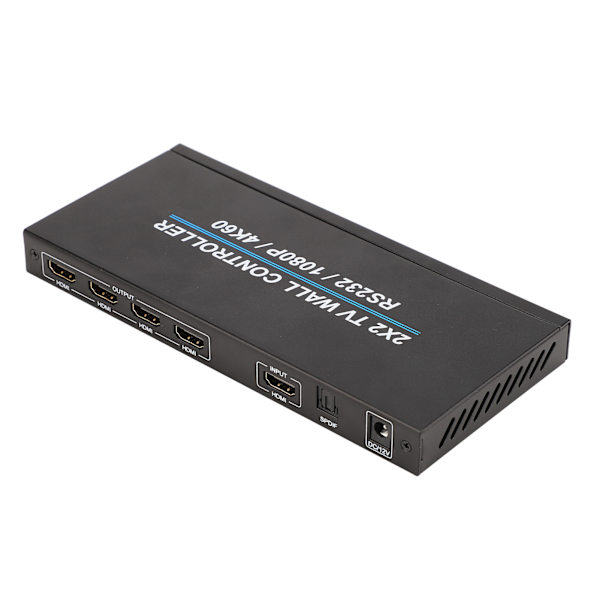 [RM]2x2 HD Multimedia Interface Video Wall Controller 4K and 60HZ HD Display 180 Degree Rotating TV Wall Controller 110‑240V US Plug
