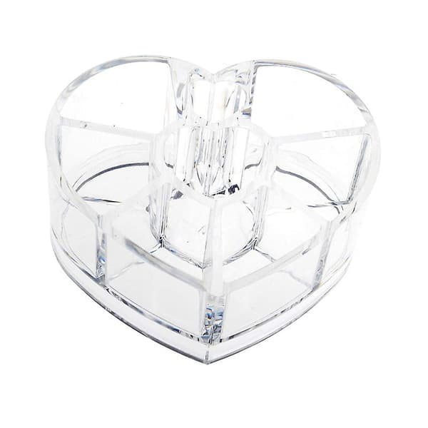Transparent akrylförvaring för läppstift och ögonbrynsborstar, söt prydnadslåda: 11,4x9,4x5,9 cm