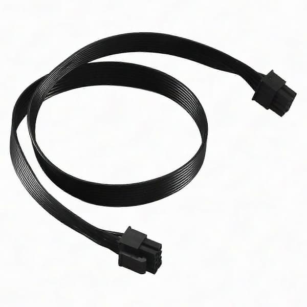 CPU 8-bens han til CPU 8-bens (4+4 ben) han EPS-12V bundkort strømadapterkabel til Corsair modulær strømforsyning 60 cm Black