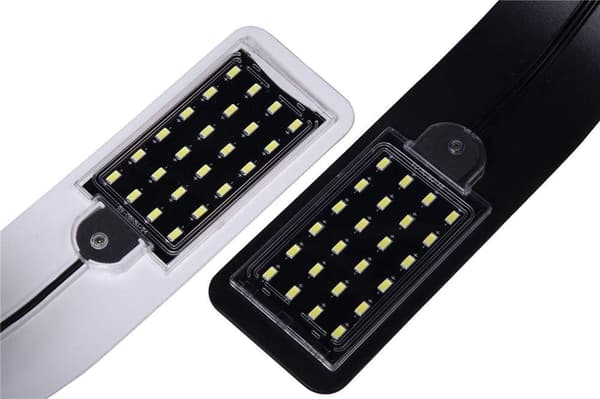 Lumiere Akvariumlampe LED-belysning Hvit og Blå Nano Clip-on for