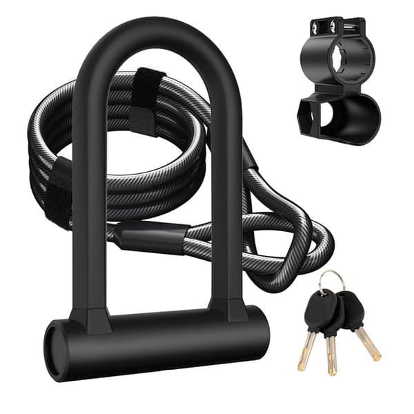 [RM]Portable Waterproof Bicycle Folding Lock Heavy Duty Security Cable Lock