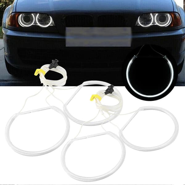 4kpl/setti CCFL LED auton ajovalojen Angel Eyes -lamppusarja, sopii malleihin E36 E38 E39 E46