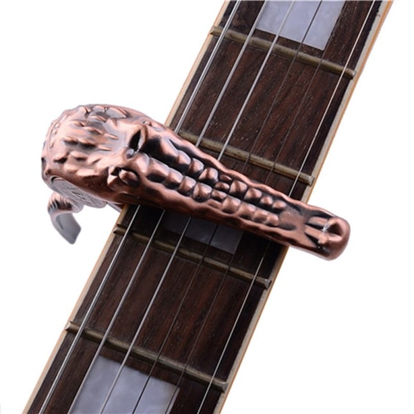 gitarr capo stämklämma för akustisk/elektrisk gitarr, antik koppar