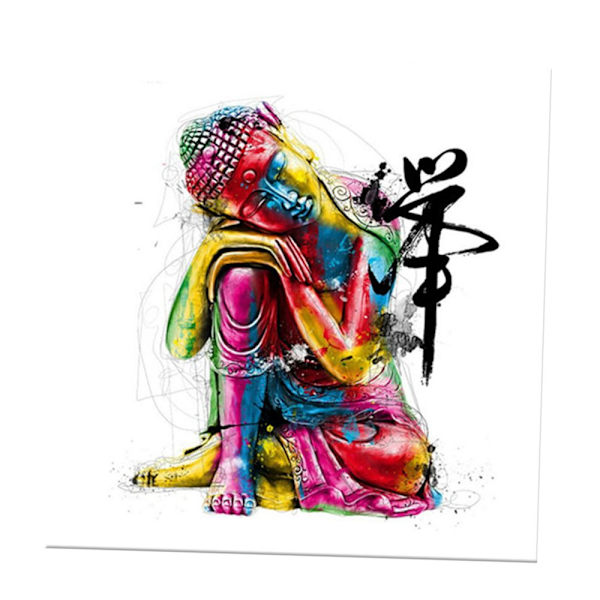 Canvasmålning tryckt bild affisch konst heminredning färg Buddha l