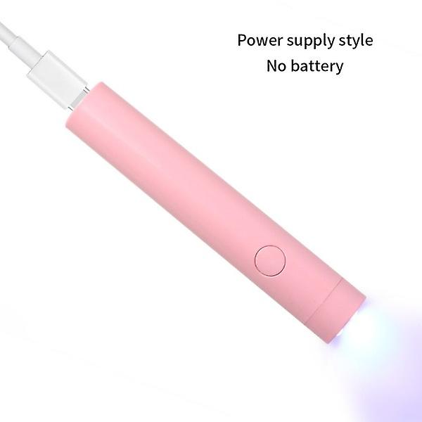 Bärbar Salong Snabbtorkande USB Nagel Torkmaskin Hem Fototerapi Verktyg pink