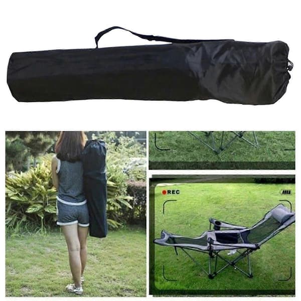 2 partier Polyester Opbevaring Telt Taske Camping Stol Opbevaring Taske Bærbare Duffel Taske til Camping Vandring Rejser 65cm 65cm
