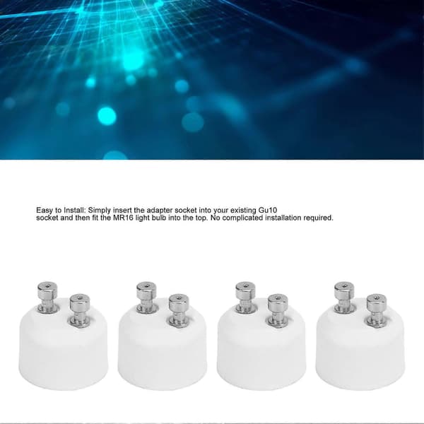st. GU10 til MR16 adapter sokkel varmebestandig lampeholder for LED-halogenlampe [DB]