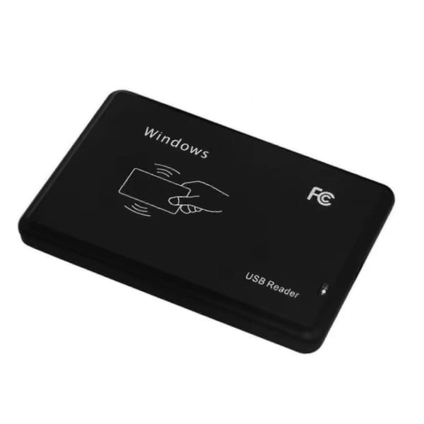 5X USB RFID-läsare 125khz EM4100 ID Kontaktlös Känslig Smartkortläsare TK4100 Stödjer Windows-system RFID-läsare Black