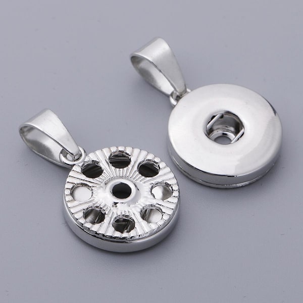6 set 18/12mm Tryckknappar Bas Hängen för Smyckestillverkning DIY 3cm