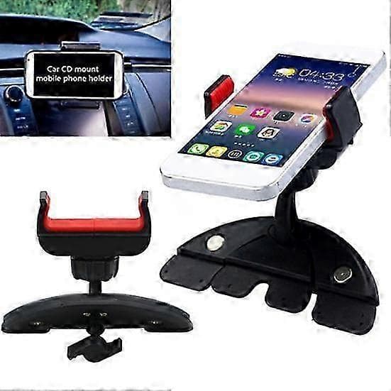 [RM]2025 Seneste Model 360 Graders Universal CD-Afspiller Bilholder Stativ til iPhone Samsung Telefon GPS