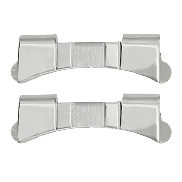 Högkvalitativt klockarmband i rostfritt stål med reparationslapp 24mm