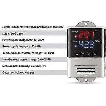 Temperaturfuktighetsregulator Termoregulator Termostat Humidistat AC 110-230V
