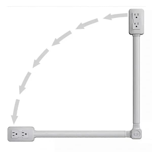 [RM]Electrical power strip, power outlet, bedside table, rotating extension cord