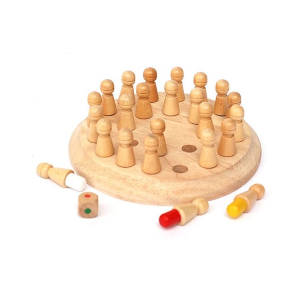 Minneschackleksak, Pusselspel, Träschackleksak, Klassiskt schackspel, Intelligensleksak, Barnleksak, Färgminnesleksak, Pedagogisk leksak
