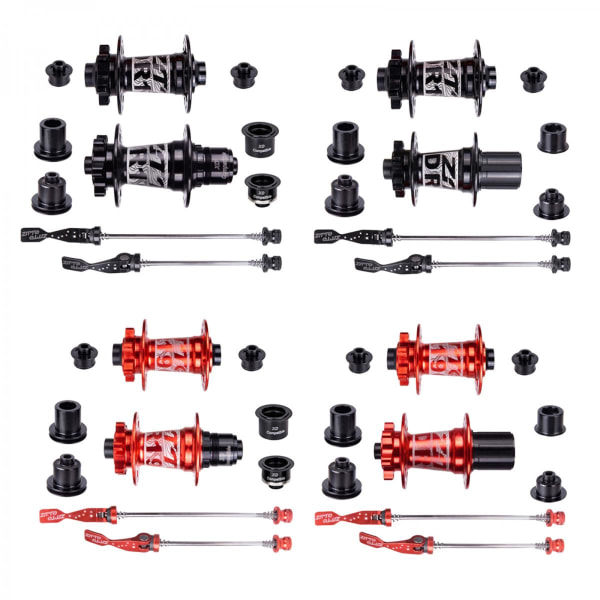 32H MTB Cykel Skivbromsnav Fram Bak Snabbkopplingar Navspak Adapter HG Svart