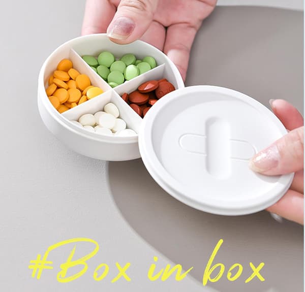 [RM] 3-Layer Rotatable First Aid Storage - White Household Medical Storage Box - Large Capacity Medicine Storage