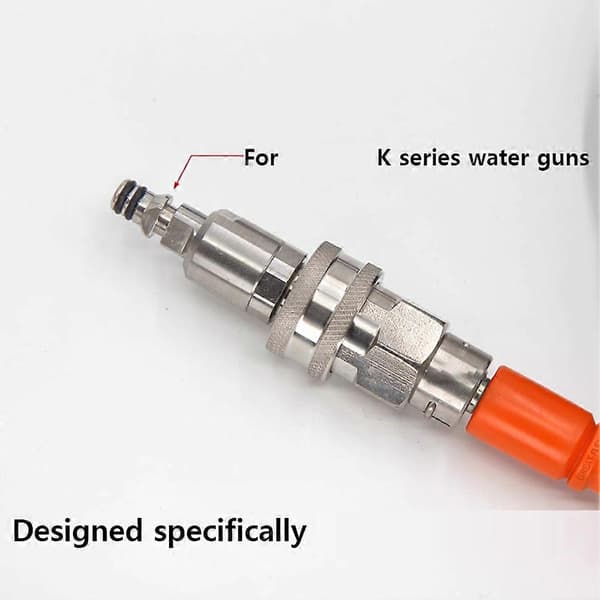 Højtryksrenseradapter 3/8 Quick Plug Sæt Slange Quick Connector til Vand Anti-Snoet Konvertering