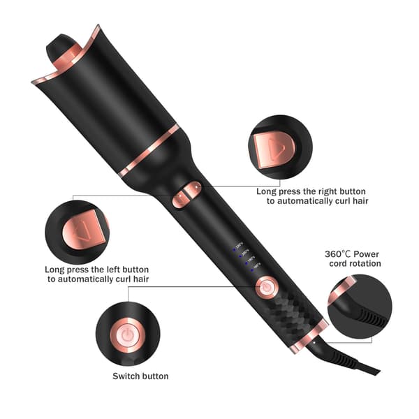 [RM]Automatisk locktång med 360° rotation, 4-stegs justerbar
