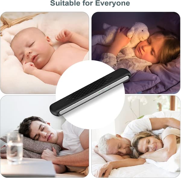 [RM]Sleep Pillow Speaker - Under Pillow Bluetooth Speaker with Bone Conduction Stereo - Portable Pillow Speaker White Noise Sleep Aid Speaker