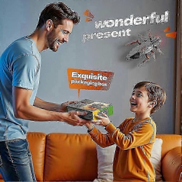 [RM]Fjernkontroll Klatrende RC Robot Leke for Barn, Morsom Bursdagsgave Orange Cockroach