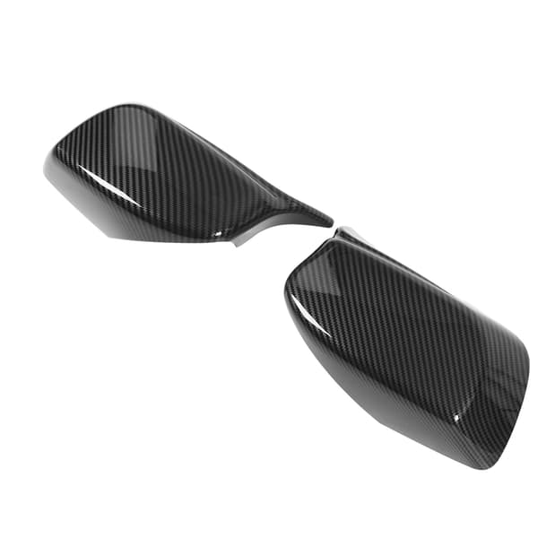 [RM]Carbon Fiber Style Left Right Side Mirror Cover Outer Rearview Mirror Trim 51167078360 for 5 6-Series E60 E61 E63 E64 2003-2007