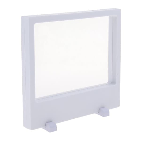 [RM]2x Smycken 3D Flytande Display Ram Fodral Låda Utställning Samlarobjekt 18x20cm