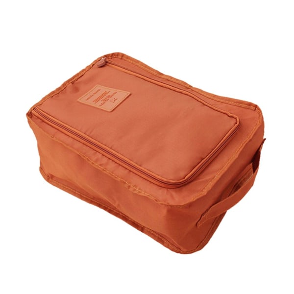 Bärbar skoförvaringsväska för utomhusbruk, hushåll, resor, orange