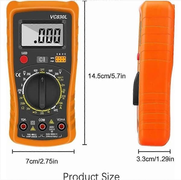 Digital multimeter 18-delars set Auto Range Digital multimeter Professionell elektrisk testare