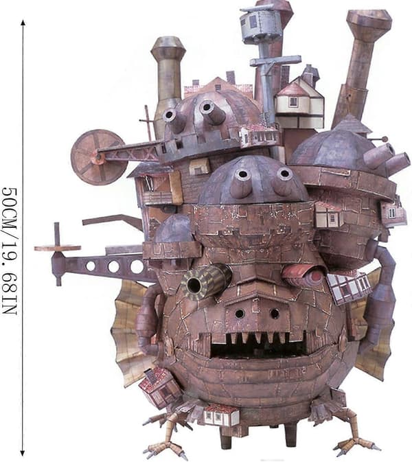 Hayao Miyazaki Howl's Moving Castle Land Version DIY Håndverk Papirmodellsett