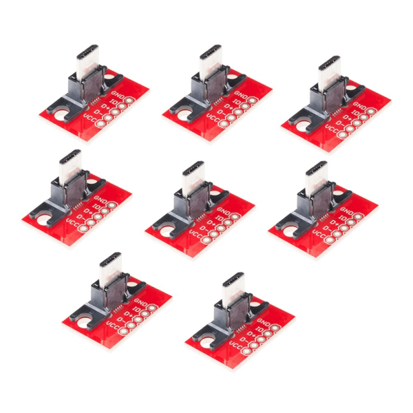 8st micro micro USB kontaktmodul för arduino-kontaktadapterkort