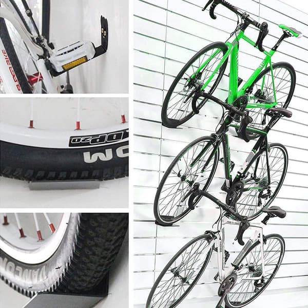 [RM]Wall-mounted pedal hanger for bicycles, black, style 2