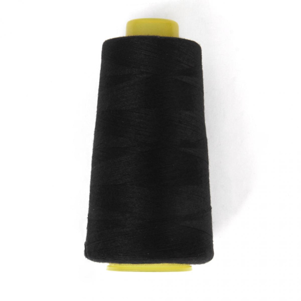 Polyester Sytråd Spole För Symaskiner 40/2 Svart