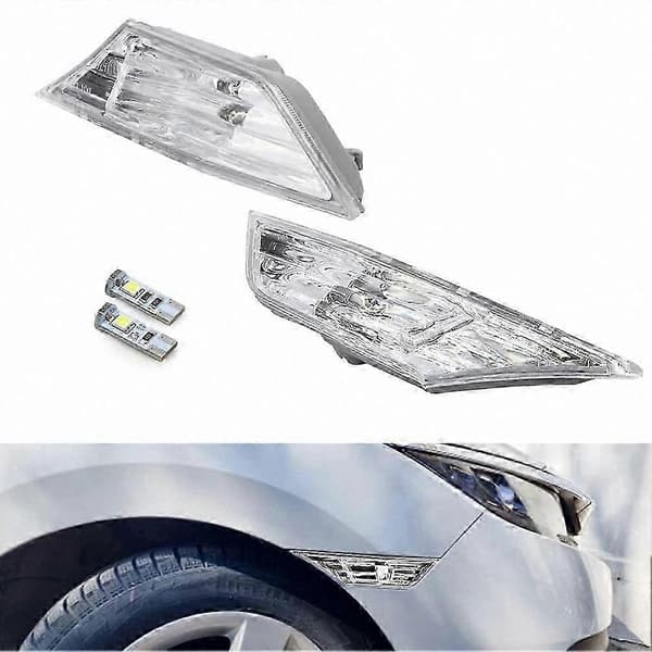 2016-2019 Civic LED-sivumerkkivalo vilkulla ja T10-polttimoilla Transparent