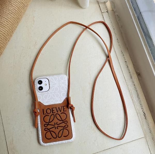 Kompatibelt iPhone 13 cover, crossbody lang lædersnor cover til iPhone 13 brown iPhone13Pro max