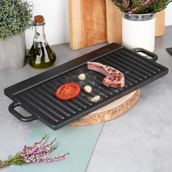 [RM]Støbejern dobbeltsidet grillplade CAST LINE 50,5x23,5 cm 191