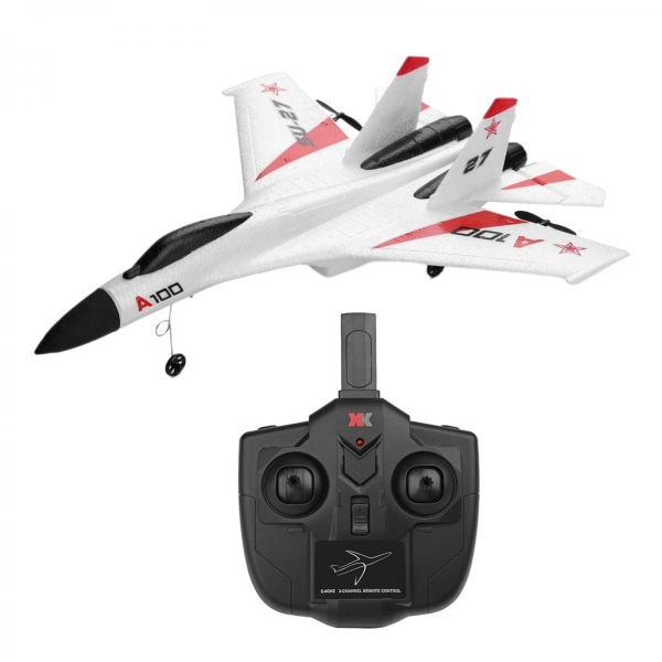 WLtoys XK A100 Su-27 2.4G RC Flygplan Borstlös Motor Segelflygplan Leksak Vit