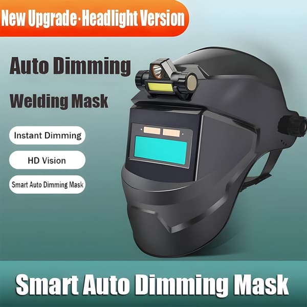 [RM]Automatic Darkening Welding Mask Head-mounted Lightweight Mask, Welding Helmet Automatic Darkening, Automatic Darkening Welding Helmet, Large View Welding Visor