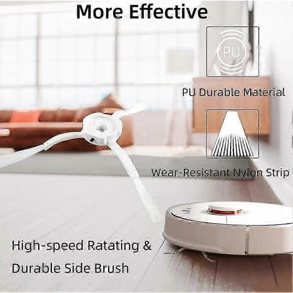 Mi Robot Vacuum 1S 2 1. sukupolvi, Roborock E4 Max -sivuharjan ja suodattimen vaihto