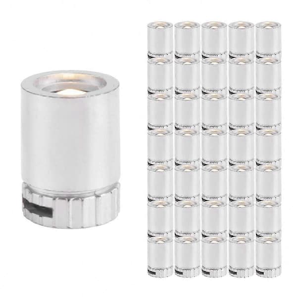 36-pak Mini LED-lys til dukkehus-håndværk, batteridrevne spotlights til håndlavede projekter Silver