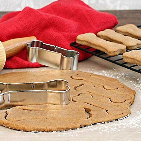 Kageudstikker Udsøgt håndværk Bred anvendelse Rustfrit stål Hundebenformet DIY Fondantform