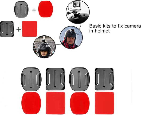 Tilbehørspakke 12 x fastgørelseselementer og 12 x selvklæbende fastgørelseselementer til