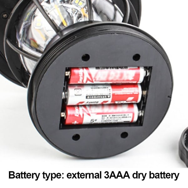 Campinglykta Batteridriven Led Campinglampa Vattentät Lykta black