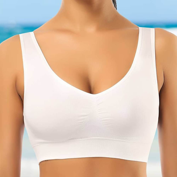 [RM]Ahh Bra - 5-pack Seamless Bras White Vit m