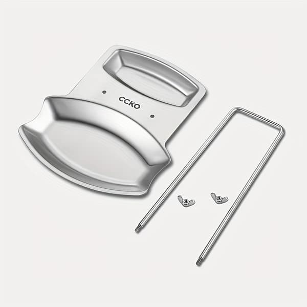[RM]Stainless Steel Pot Lid & Spoon Holder, Easy No-Drill Installation Keeps Countertop Clean, Rustproof